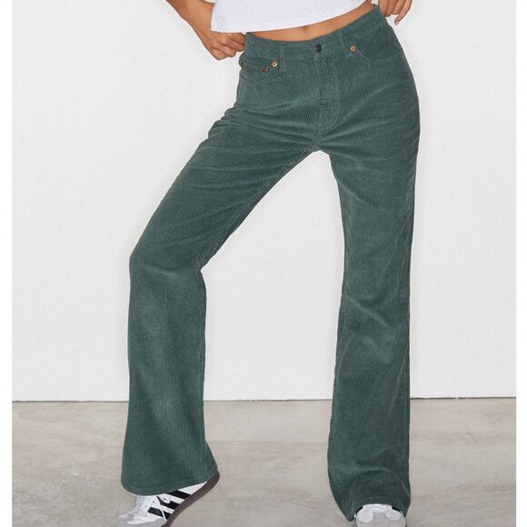 Motel Rocks x Olivia Neill Bootcut Jeans Womens S Corduroy 70s Dark Academia - Picture 1 of 7